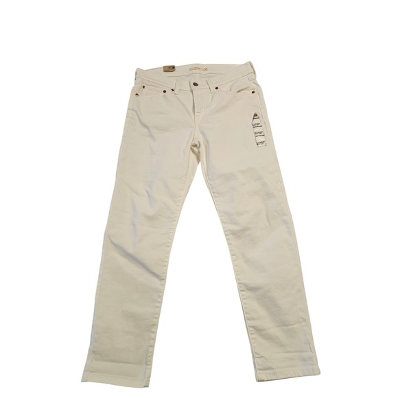 Levi's Denim - Levis Boyfriend Jeans Womens 4 X Short W27 L27‎ White Denim Mid Rise 198870306